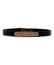 Saint Laurent Paris（サンローランパリ）の古着「idプレートブレスレット」｜ブラック