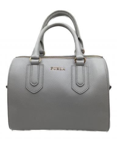 中古・古着通販】FURLA (フルラ) 2WAYミニボストンバッグ ライトグレー