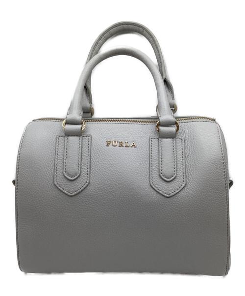 FURLA（フルラ）FURLA (フルラ) 2WAYミニボストンバッグ ライトグレーの古着・服飾アイテム