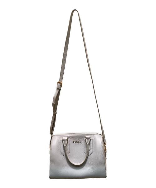 FURLA（フルラ）FURLA (フルラ) 2WAYミニボストンバッグ ライトグレーの古着・服飾アイテム