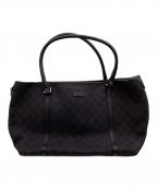 GUCCIグッチ）の古着「GG キャンバストートバッグ」｜ブラック