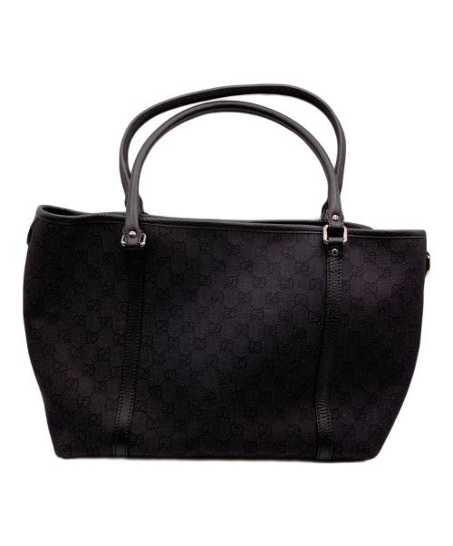 GUCCI（グッチ）GUCCI (グッチ) GG キャンバストートバッグ ブラックの古着・服飾アイテム