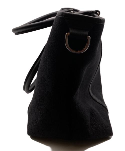 GUCCI（グッチ）GUCCI (グッチ) GG キャンバストートバッグ ブラックの古着・服飾アイテム