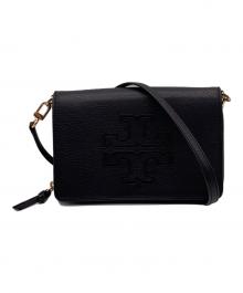 TORY BURCH（トリーバーチ）の古着「レザーショルダーウォレット」｜ブラック