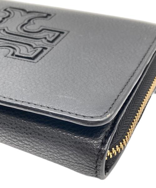 TORY BURCH（トリーバーチ）TORY BURCH (トリーバーチ) レザーショルダーウォレット ブラックの古着・服飾アイテム