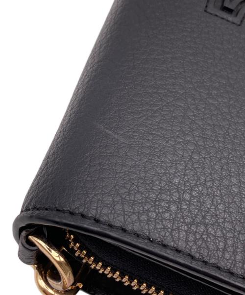 TORY BURCH（トリーバーチ）TORY BURCH (トリーバーチ) レザーショルダーウォレット ブラックの古着・服飾アイテム