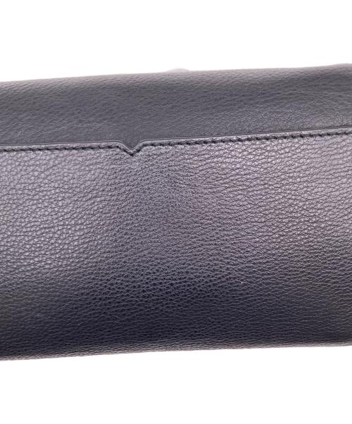 TORY BURCH（トリーバーチ）TORY BURCH (トリーバーチ) レザーショルダーウォレット ブラックの古着・服飾アイテム