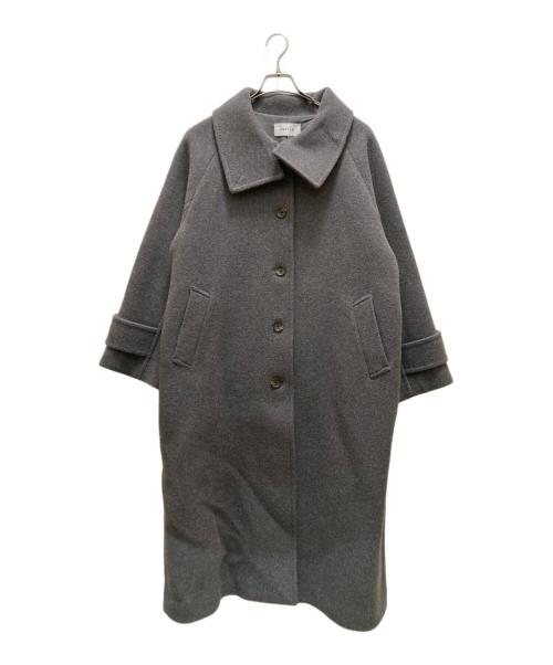 FRAY ID（フレイ アイディー）FRAY ID (フレイ アイディー) バルマカンロングコート グレー サイズ:１の古着・服飾アイテム