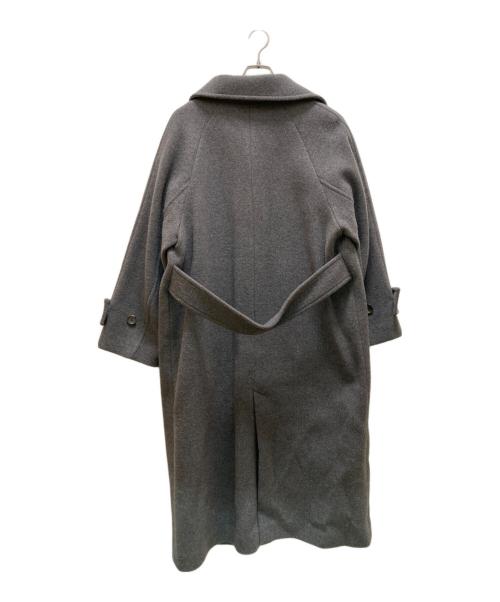 FRAY ID（フレイ アイディー）FRAY ID (フレイ アイディー) バルマカンロングコート グレー サイズ:１の古着・服飾アイテム