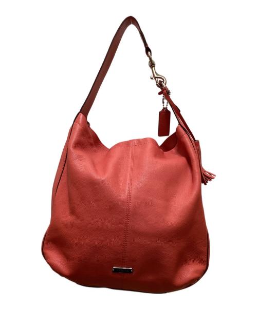 COACH（コーチ）COACH (コーチ) レザーワンショルダーバッグ レッドの古着・服飾アイテム