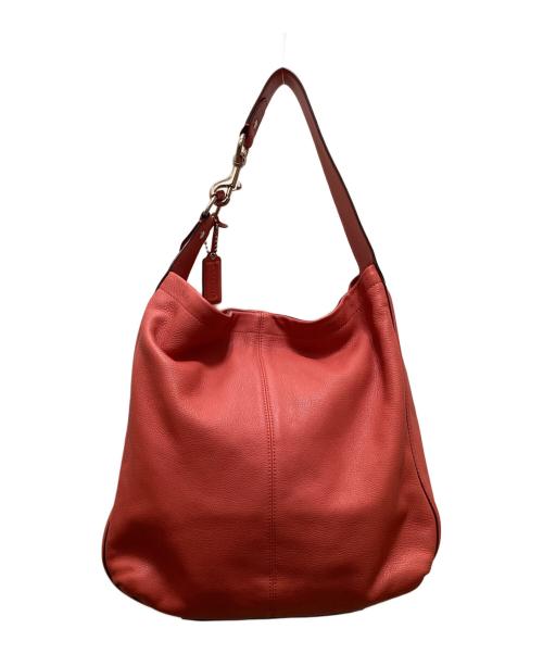 COACH（コーチ）COACH (コーチ) レザーワンショルダーバッグ レッドの古着・服飾アイテム