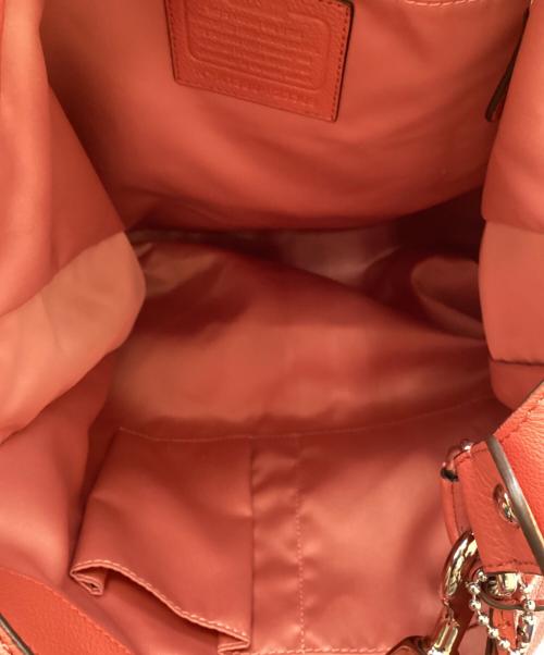 COACH（コーチ）COACH (コーチ) レザーワンショルダーバッグ レッドの古着・服飾アイテム