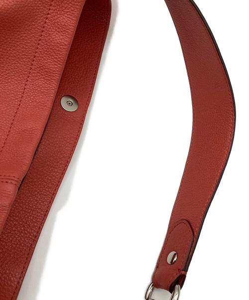 COACH（コーチ）COACH (コーチ) レザーワンショルダーバッグ レッドの古着・服飾アイテム