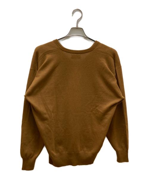 BALLANTYNE（バランタイン）BALLANTYNE (バランタイン) カシミヤVネックニット ブラウン サイズ:42の古着・服飾アイテム