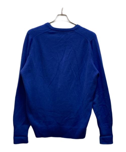 BALLANTYNE（バランタイン）BALLANTYNE (バランタイン) カシミヤVネックニット ブルー サイズ:46の古着・服飾アイテム