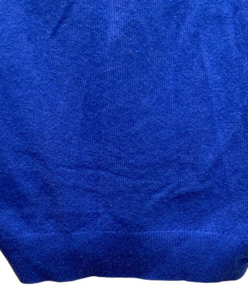 BALLANTYNE（バランタイン）BALLANTYNE (バランタイン) カシミヤVネックニット ブルー サイズ:46の古着・服飾アイテム