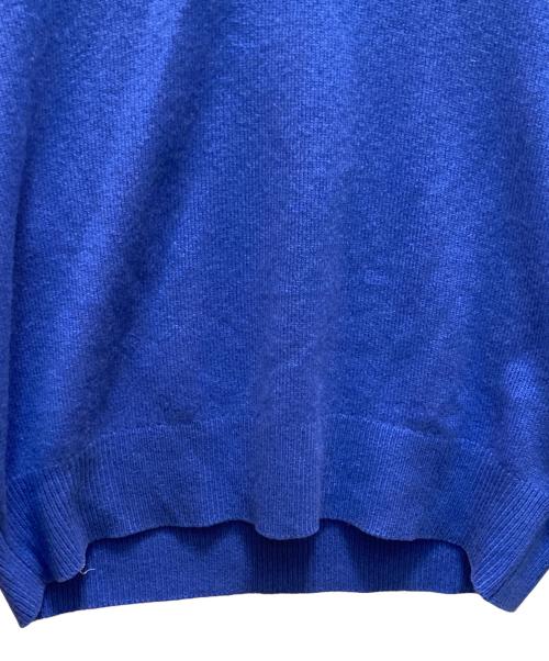 BALLANTYNE（バランタイン）BALLANTYNE (バランタイン) カシミヤVネックニット ブルー サイズ:46の古着・服飾アイテム