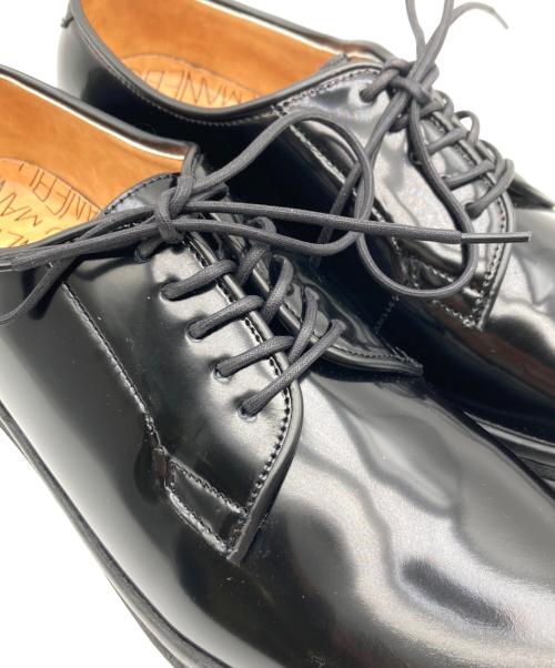 MANEBU（マネブ）MANEBU (マネブ) HIHIN FACE SKIN プレーントゥシューズ ブラック サイズ:41の古着・服飾アイテム