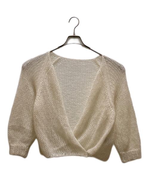 Plage（プラージュ）Plage (プラージュ) シルクモヘヤ mix HAND ニット ベージュ サイズ:ＦＲＥＥの古着・服飾アイテム