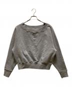 BABYLONEバビロン）の古着「ボートネック 裏毛 プルオーバー トレーナー」｜グレー