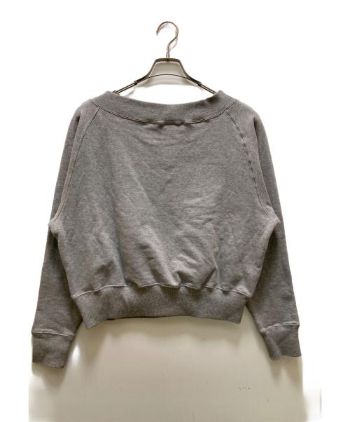 BABYLONE（バビロン）BABYLONE (バビロン) ボートネック 裏毛 プルオーバー トレーナー グレー サイズ:freeの古着・服飾アイテム