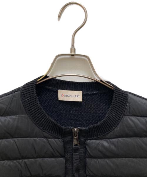 MONCLER（モンクレール）MONCLER (モンクレール) ニット切り替えダウンジャケット ブラック サイズ:XSの古着・服飾アイテム