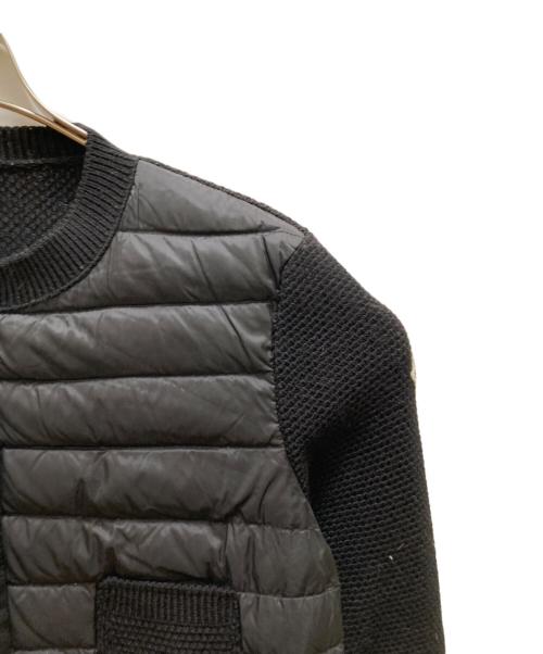 MONCLER（モンクレール）MONCLER (モンクレール) ニット切り替えダウンジャケット ブラック サイズ:XSの古着・服飾アイテム