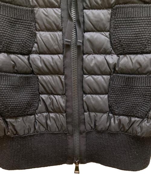 MONCLER（モンクレール）MONCLER (モンクレール) ニット切り替えダウンジャケット ブラック サイズ:XSの古着・服飾アイテム