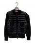 MONCLER（モンクレール）の古着「ニット切り替えダウンジャケット」｜ブラック