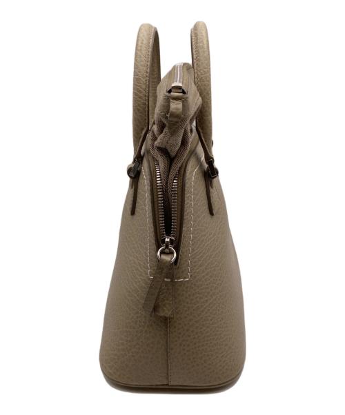 Maison Margiela（メゾンマルジェラ）Maison Margiela (メゾンマルジェラ) 5AC レザー 2WAYハンドバッグ ベージュの古着・服飾アイテム