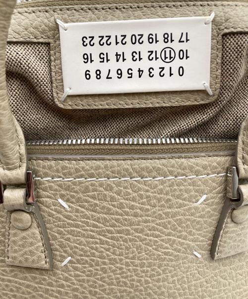 Maison Margiela（メゾンマルジェラ）Maison Margiela (メゾンマルジェラ) 5AC レザー 2WAYハンドバッグ ベージュの古着・服飾アイテム