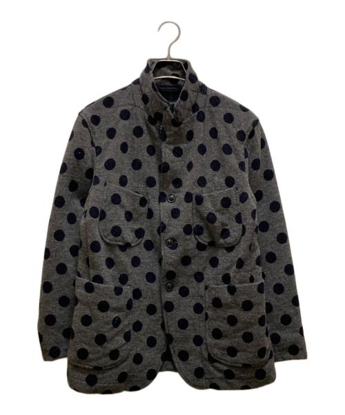 Engineered Garments（エンジニアド ガーメンツ）Engineered Garments (エンジニアド ガーメンツ) ポルカドット ベッドフォードジャケット グレー×ネイビー サイズ:ＸＳの古着・服飾アイテム