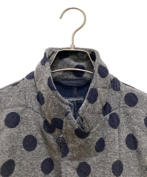 Engineered Garments（エンジニアド ガーメンツ）Engineered Garments (エンジニアド ガーメンツ) ポルカドット ベッドフォードジャケット グレー×ネイビー サイズ:ＸＳの古着・服飾アイテム