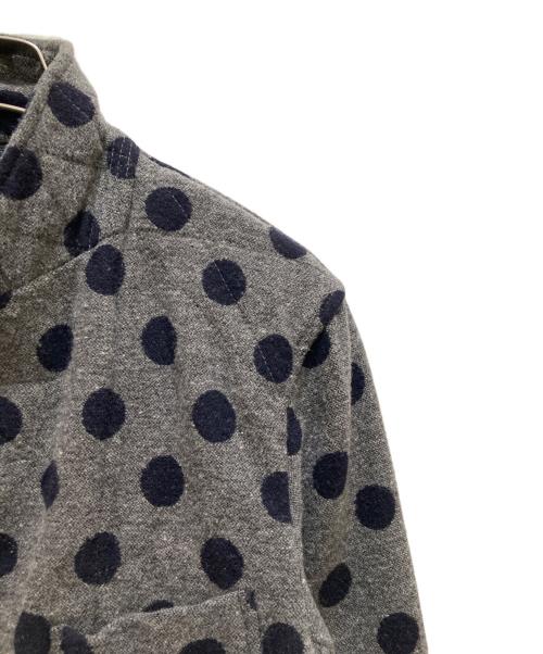 Engineered Garments（エンジニアド ガーメンツ）Engineered Garments (エンジニアド ガーメンツ) ポルカドット ベッドフォードジャケット グレー×ネイビー サイズ:ＸＳの古着・服飾アイテム
