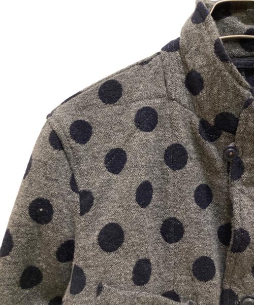 Engineered Garments（エンジニアド ガーメンツ）Engineered Garments (エンジニアド ガーメンツ) ポルカドット ベッドフォードジャケット グレー×ネイビー サイズ:ＸＳの古着・服飾アイテム
