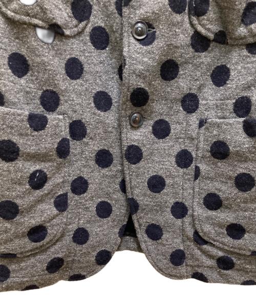 Engineered Garments（エンジニアド ガーメンツ）Engineered Garments (エンジニアド ガーメンツ) ポルカドット ベッドフォードジャケット グレー×ネイビー サイズ:ＸＳの古着・服飾アイテム