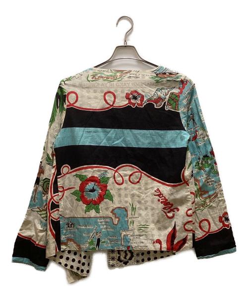 BINDU（ビンドゥ）BINDU (ビンドゥ) ハワイアンノーカラー作務衣ジャケット ホワイト サイズ:不明の古着・服飾アイテム