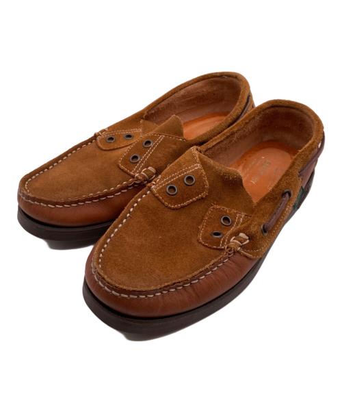 BEAMS BOY（ビームスボーイ）BEAMS BOY (ビームスボーイ) PARABOOT (パラブーツ) 別注バース スウェードモカシンシューズ ブラウン サイズ:4の古着・服飾アイテム