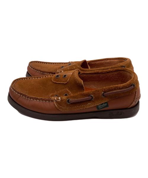 BEAMS BOY（ビームスボーイ）BEAMS BOY (ビームスボーイ) PARABOOT (パラブーツ) 別注バース スウェードモカシンシューズ ブラウン サイズ:4の古着・服飾アイテム