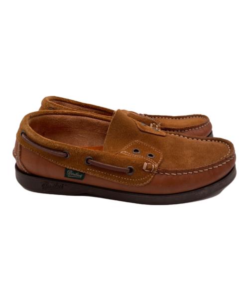 BEAMS BOY（ビームスボーイ）BEAMS BOY (ビームスボーイ) PARABOOT (パラブーツ) 別注バース スウェードモカシンシューズ ブラウン サイズ:4の古着・服飾アイテム