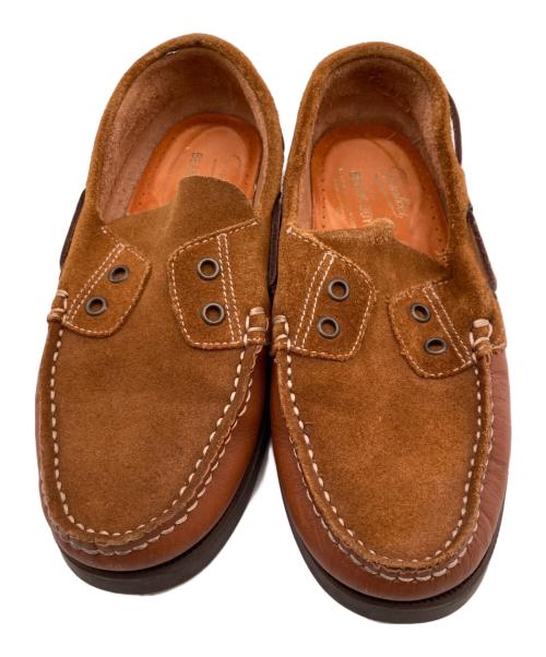 BEAMS BOY（ビームスボーイ）BEAMS BOY (ビームスボーイ) PARABOOT (パラブーツ) 別注バース スウェードモカシンシューズ ブラウン サイズ:4の古着・服飾アイテム