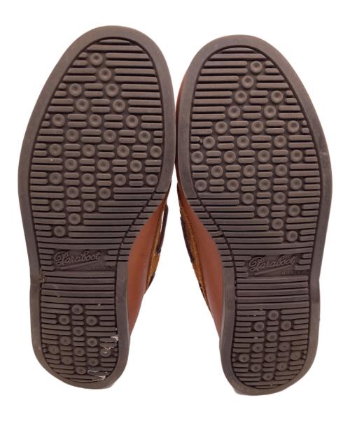 BEAMS BOY（ビームスボーイ）BEAMS BOY (ビームスボーイ) PARABOOT (パラブーツ) 別注バース スウェードモカシンシューズ ブラウン サイズ:4の古着・服飾アイテム