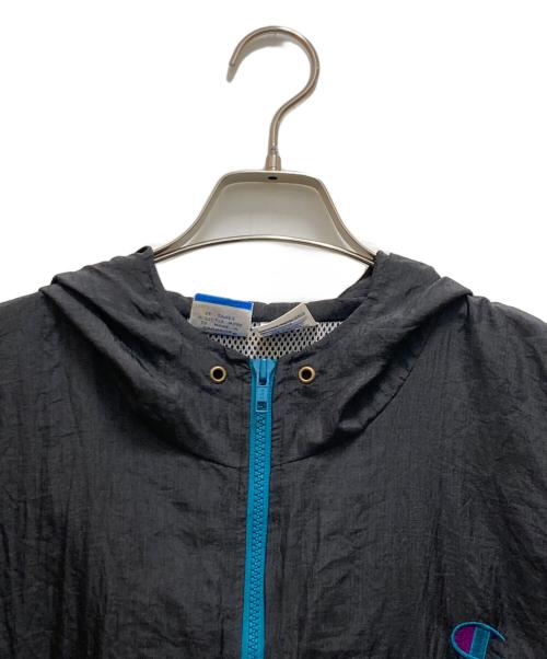 Champion（チャンピオン）Champion (チャンピオン) 90sナイロンジャケット ブラック サイズ:Ⅼの古着・服飾アイテム