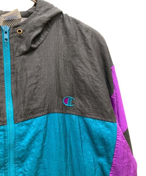 Champion（チャンピオン）Champion (チャンピオン) 90sナイロンジャケット ブラック サイズ:Ⅼの古着・服飾アイテム