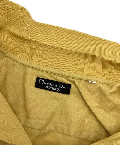 Christian Dior MONSIEUR（クリスチャンディオールムッシュ）Christian Dior MONSIEUR (クリスチャンディオールムッシュ) ヴィンテージペイズリー半袖シャツ イエロー サイズ:Ｌの古着・服飾アイテム