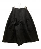 susuriススリ）の古着「ポーンキュロット パンツ」｜ブラック