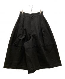 susuri（ススリ）の古着「ポーンキュロット パンツ」｜ブラック