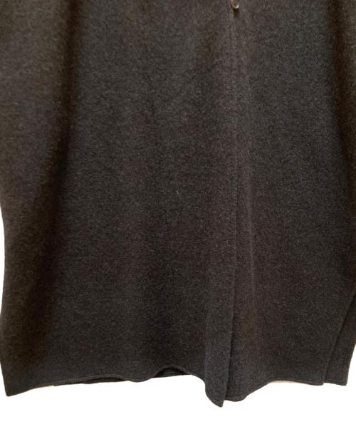 evam eva（エヴァムエヴァ）evam eva (エヴァムエヴァ) プレスウール ローブコート ブラック サイズ:不明の古着・服飾アイテム