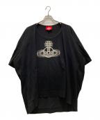 Vivienne Westwood RED LABELヴィヴィアンウエストウッドレッドレーベル）の古着「オーブプリントビッグTシャツ」｜ブラック
