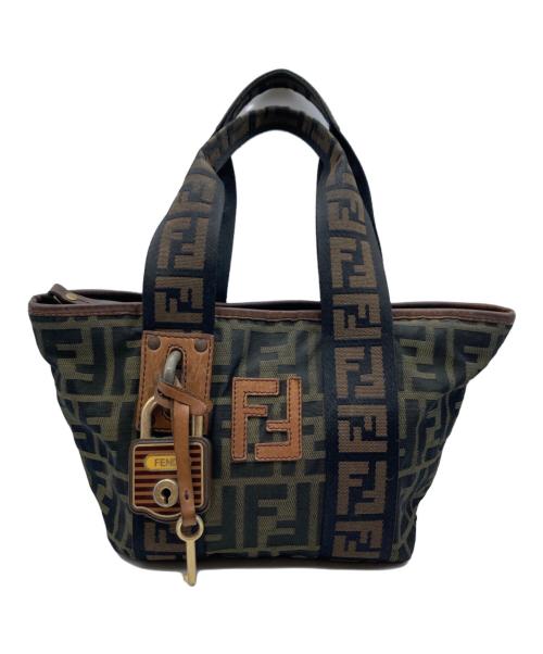 FENDI（フェンディ）FENDI (フェンディ) ミニトートバッグ ブラウンの古着・服飾アイテム